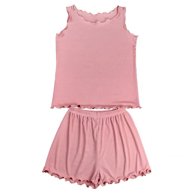 Đồ bộ nữ cotton mặc nhà, bộ ngủ thun mỏng áo 3 lỗ quần đùi Gupin | BigBuy360 - bigbuy360.vn