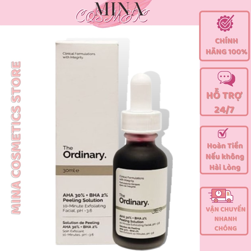 Serum The Ordinary / Tẩy Da Chết Hóa Học The Ordinary AHA 30% BHA 2% Peeling Solution