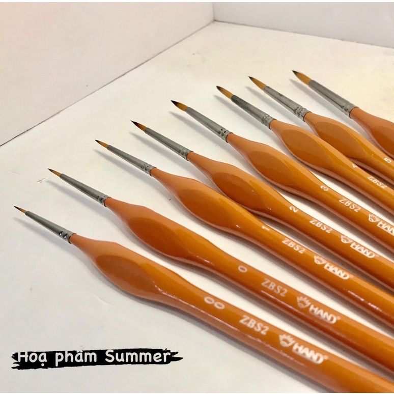 Cọ vẽ đi nét HAND thân vàng