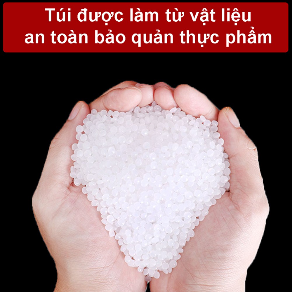 Túi hút chân không thực phẩm một mặt nhám SHOPTYDO set 100 túi dùng được cho tất cả các loại máy hút chân không