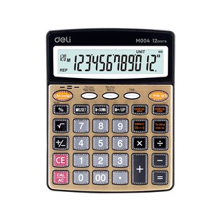 Máy Tính Có Giọng Nói Tiếng Việt 12 số Deli EM00450 màu vàng gold