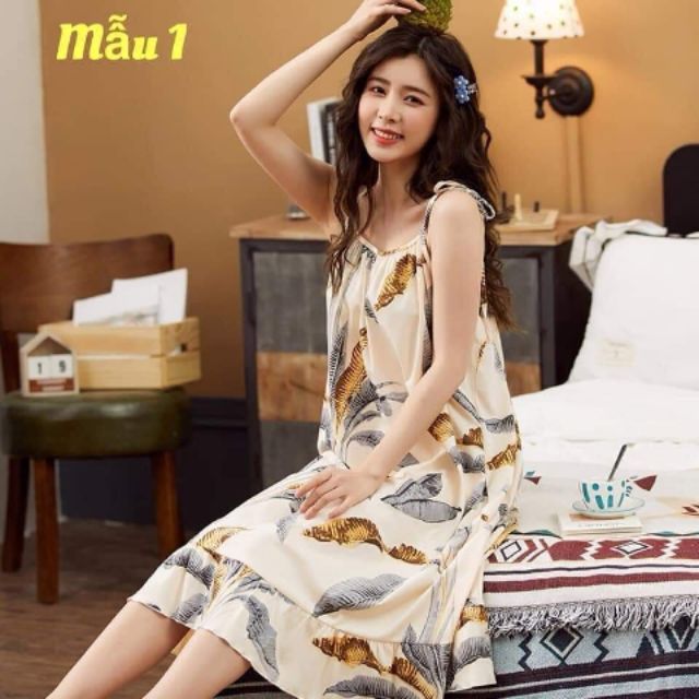 Váy 2 dây maxi dáng dài