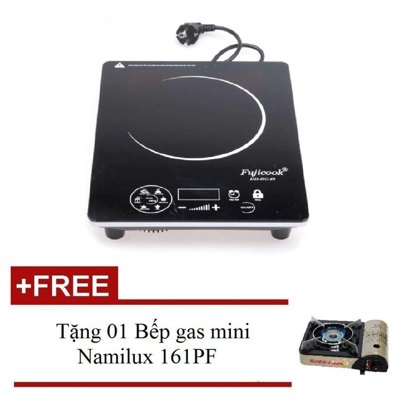 Bếp hồng ngoại Fujicook HC 89 (Đen) + Tặng 01 Bếp gas mini Namilux 161PF