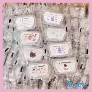 Khay gương mini đựng lén (kính áp tròng) kèm dụng cụ đeo và gắp lens