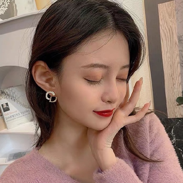 Hoa Tai Đính Ngọc Trai Thời Trang Hàn Quốc Thanh Lịch Dành Cho Nữ