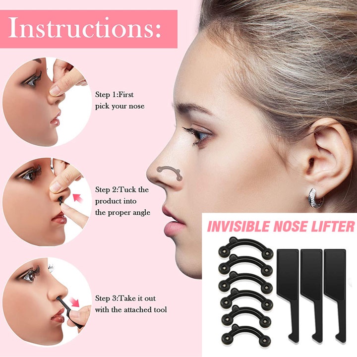 1 kẹp mũi đẹp hình chữ U để thêm chỉnh hình và mát xa mũi