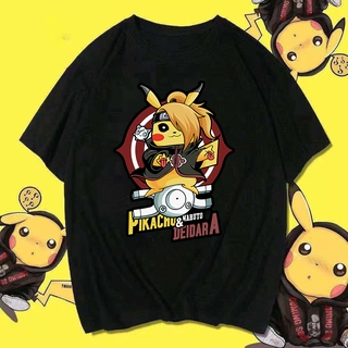 Ts2946 Phối Nửa Tay Áo Thun Nam Nữ Hoạt Hình Anime Hàng Hóa Nửa Tay Hàng Có Sẵn Phổ Biến Pokemon Pokemon Pokemon Pokemon Pikachu Nửa Tay Áo Thun COS Phong Cách