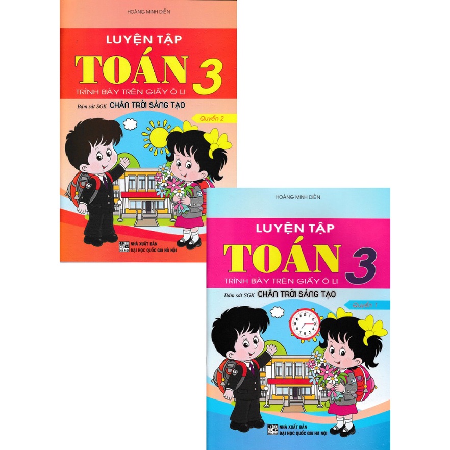Sách - Combo Luyện Tập Toán 3 - Trình Bày Trên Giấy ô Li