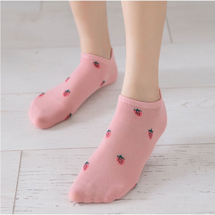 RẺ VÔ ĐỊCH  TẤT NỮ CỔ NGẮN MÀU HỒNG DỄ THƯƠNG, XINH XẮN