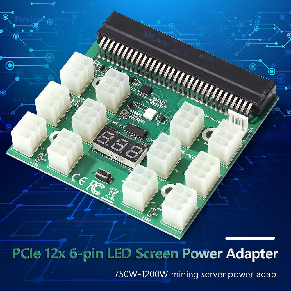 Bo Mạch Cung Cấp Điện Btc Dps-1200Fb 12 Cổng 6 Pin Led | BigBuy360 - bigbuy360.vn