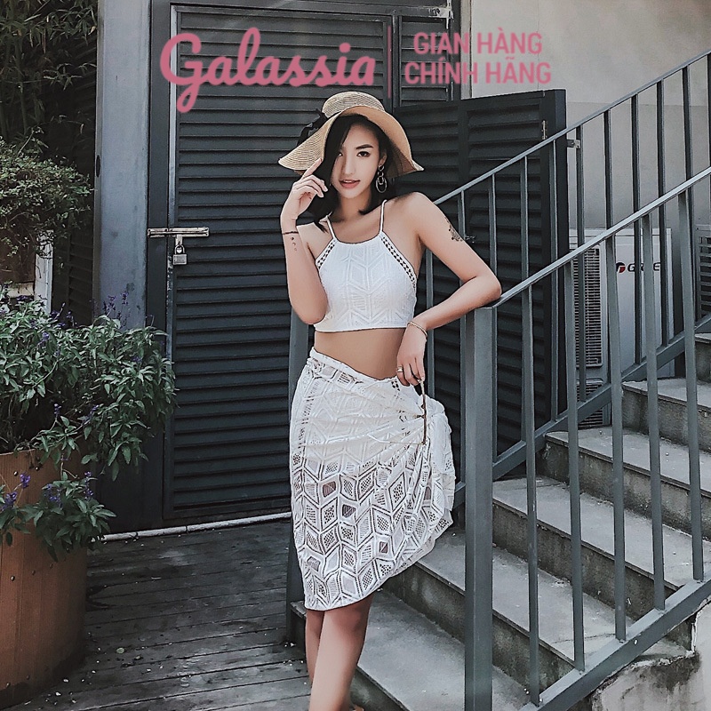 Đồ bơi nữ kín đáo bikini đi tắm biển 2 mảnh đẹp chính hãng Galassia