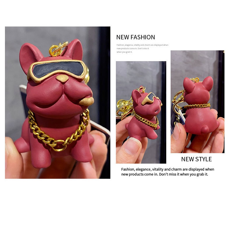 Móc khóa Chó Pit Bull đại ca giàu sang