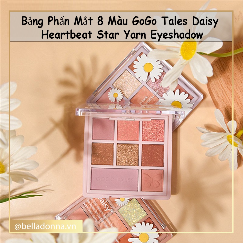 Bảng Phấn Mắt Hoa Cúc 8 Màu GoGo Tales Daisy Heartbeat Star Yarn Eyeshadow