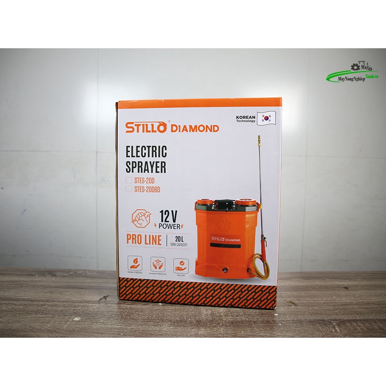Bình xịt điện 2 bơm 14AH Stillo Diamond STES-20DBD