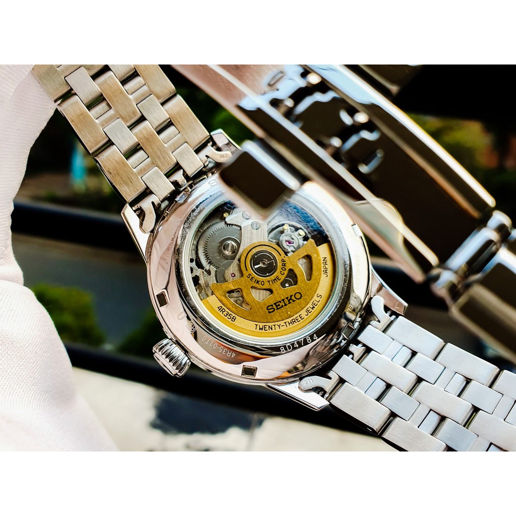 Đồng hồ nam chính hãng Seiko Presagge Cocktail SRPB41J1 -Máy cơ - Kính cong Hardlex - Made in Japan.