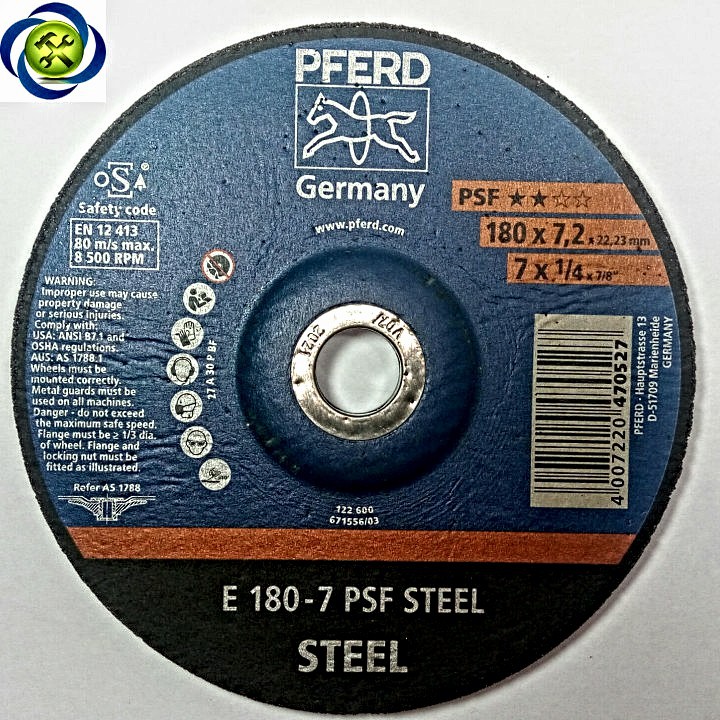 Đá mài PFERD 180-7 A 30 P PSF/22,23 4007220470527