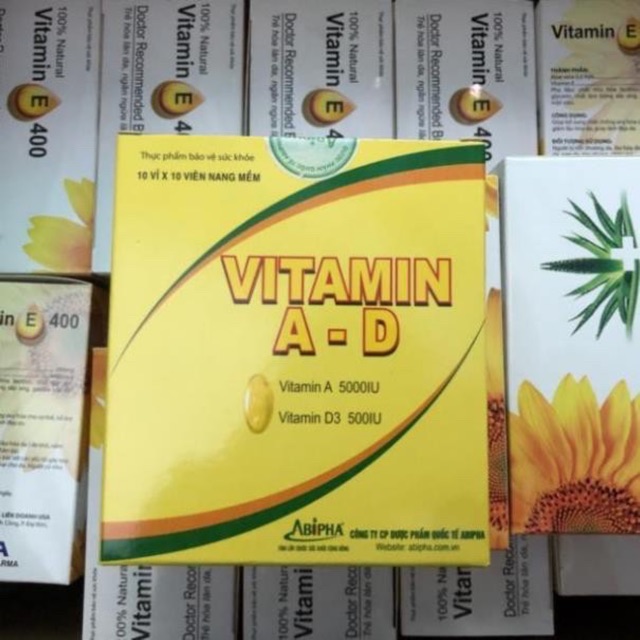 Vitamin A D Giúp phòng ngừa thiếu vitamin A,D cho trẻ em , phụ nữ đang mang thai hoặc cho con bú