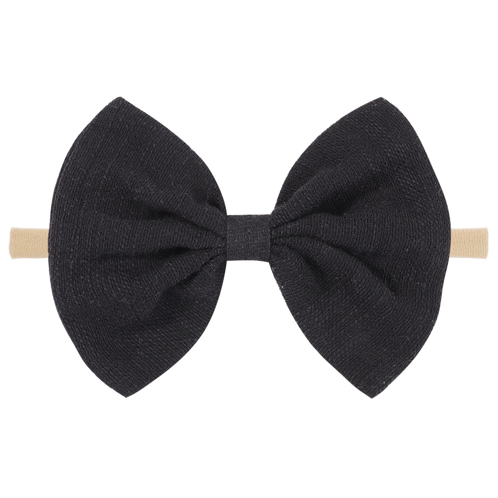 Băng đô Kidsbows nơ làm bằng tay màu trơn dễ thương cho bé gái