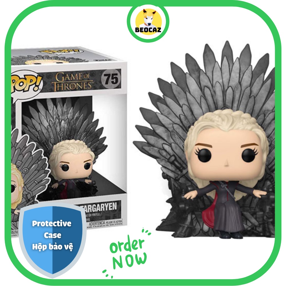 Mô hình Funko Nội Địa Trung Mẹ Rồng Daenerys Targaryen ngai sắt Game of Thrones Trò Chơi Vương Quyền No.75 - Tặng Hộp