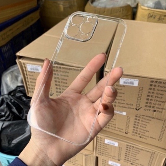 Ốp lưng X&M trong bảo vệ cụm camera cho iPhone 15 Pro Max, 14 , 13 / 13 Pro Max siêu mỏng không ố màu, k bám Vân tay