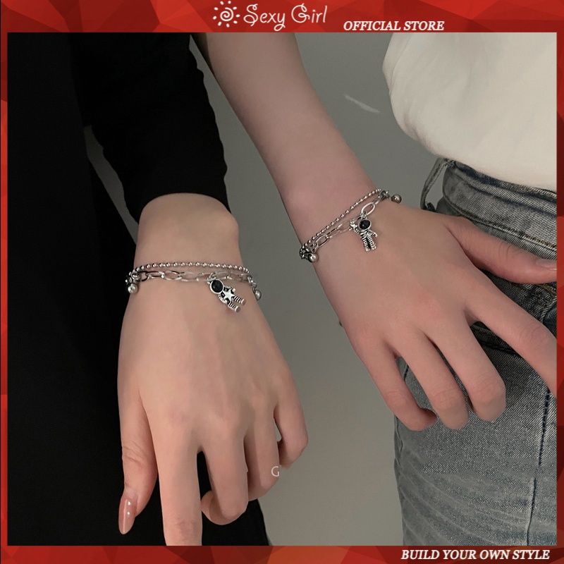 Vòng Tay Hình Phi Hành Gia Ngôi Sao Thời Trang Cá Tính Cho Nữ Sinh