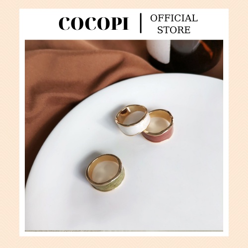 Nhẫn xà cừ phong cách Hàn Quốc Cocopi.accessories