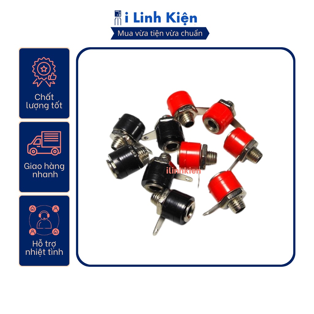 Đôi jack bắp chuối cái 4mm JK-312