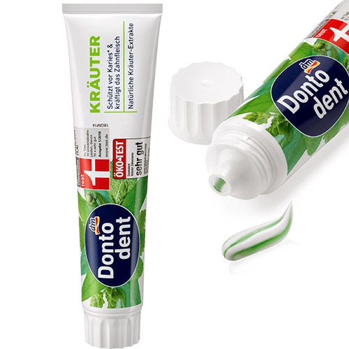 Kem đánh răng Dontodent 125ml trắng sáng tự nhiên, loại bỏ mảng bám