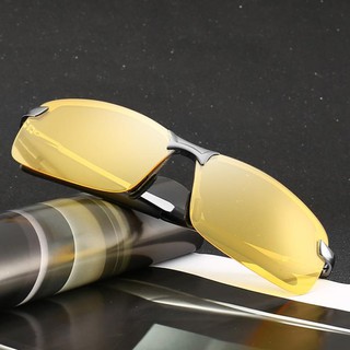 Kính đi ngày và đêm gọng nhôm magiê nhẹ, mắt kính polarized phân cực, chống UV - Susan Shop