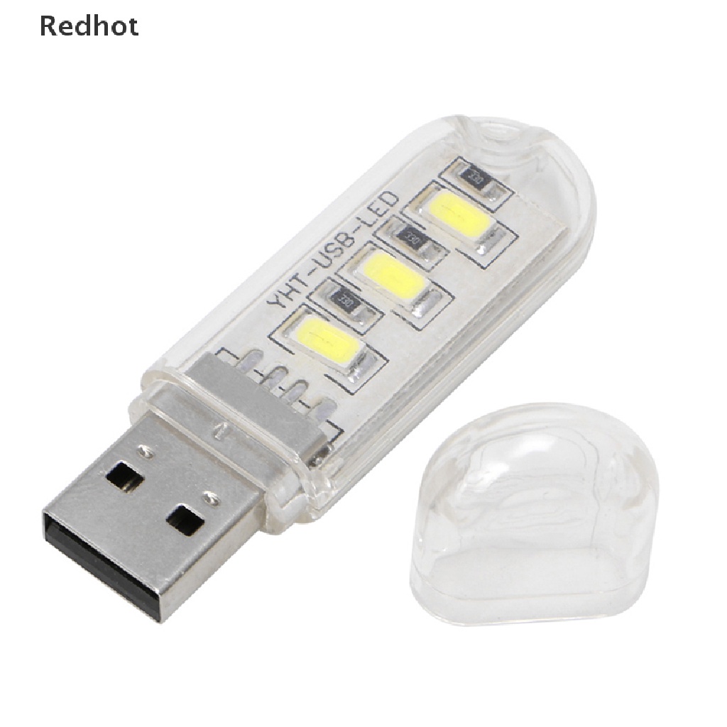 Đèn led 3 bóng mini di động với nguồn điện usb cho cắm trại