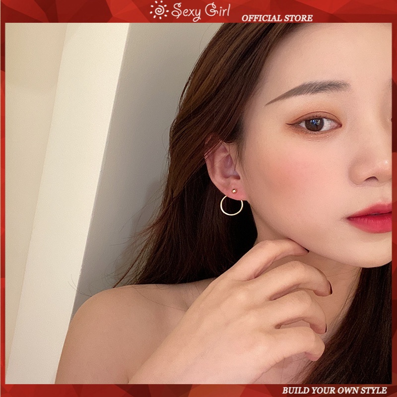 Khuyên Tai Hợp Kim Mạ Vàng Đơn Giản Thời Trang Cho Nam Và Nữ