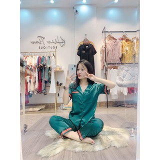 [ BỘ NGỦ ] Bộ ngủ GUCCI, mẫu mới nhất, chất lụa siêu mát, nhiều màu.