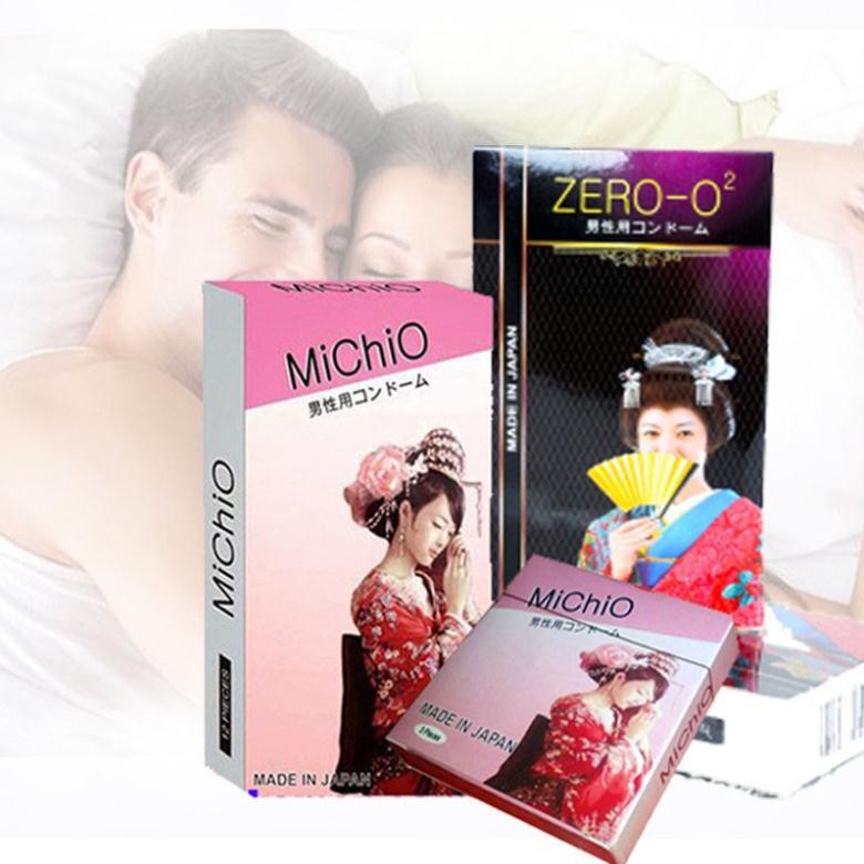 Bộ 2 Hộp Bao Cao Su FEEL Và Bao Cao Su MICHIO ( Hộp 12 cái). Bcs 4 iN 1 và Bcs Siêu Mỏng Kéo Dài Thời Gian Quan Hệ.