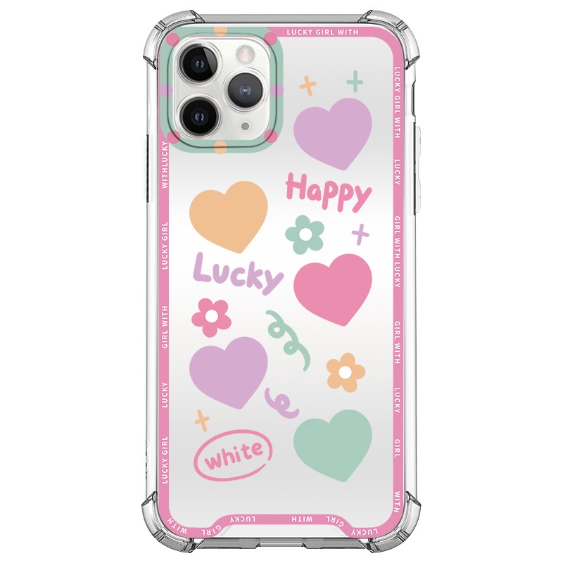 Ốp lưng iphone Ốp điện thoại tpu silicon mặt gương xinh xắn cho iPhone 11 12 13 Pro Max X Xr Xs Max 7 8 Plus SE 2020 12 13 MINI Dinuo case/JM-3