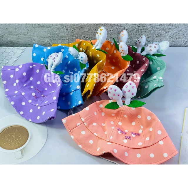 Mũ bo dành cho bé gái từ 2 đến 5 tuổi cực dể thương