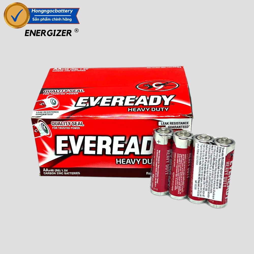 Hộp Pin AA 1,5V Energizer Eveready heavy duty 1015 - Hàng Chính Hãng