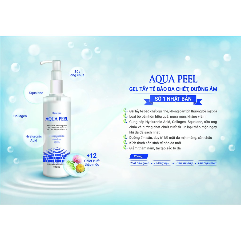 Natureine AQUA PEEL Moisture Peeling Gel - Gel tẩy tế bào da chết, cấp ẩm Nhật Bản - Nhập Chính Hãng | BigBuy360 - bigbuy360.vn