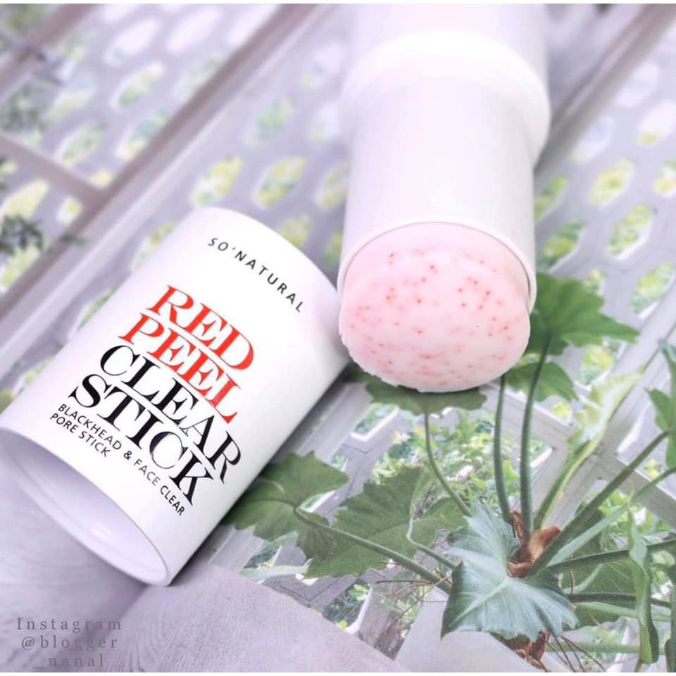 Thanh Lăn Giảm Mụn Red Peel So’Natural Clear Stick Pore Blackhead &amp; Face