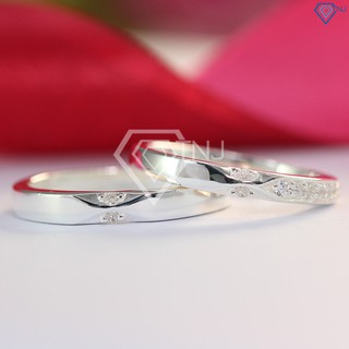 Nhẫn đôi bạc đẹp giá rẻ ND0368