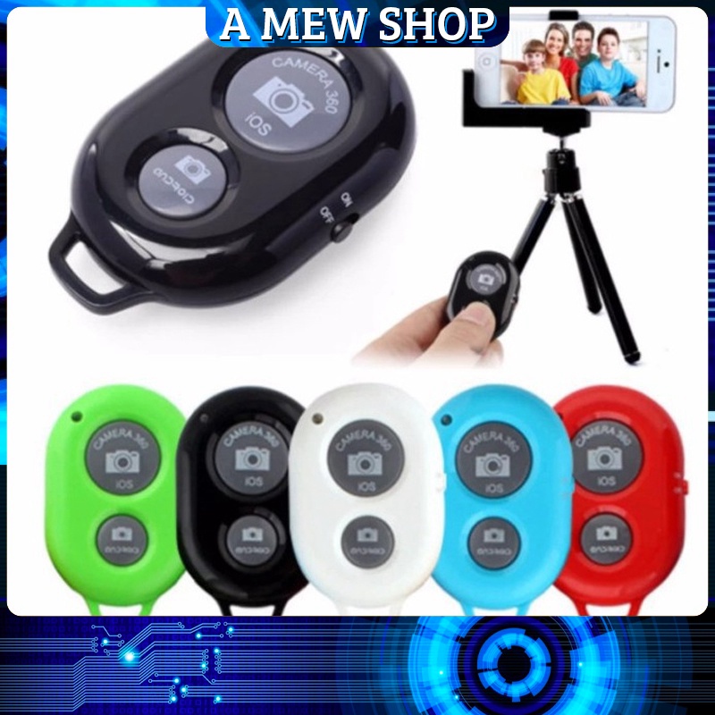 [GIÁ RẺ] Remote Bluetooth Điều Khiển Chụp Hình Tự Sướng Selfie Từ Xa Tiện Lợi Dùng Được Cho Mọi Loại Máy - A MEW SHOP