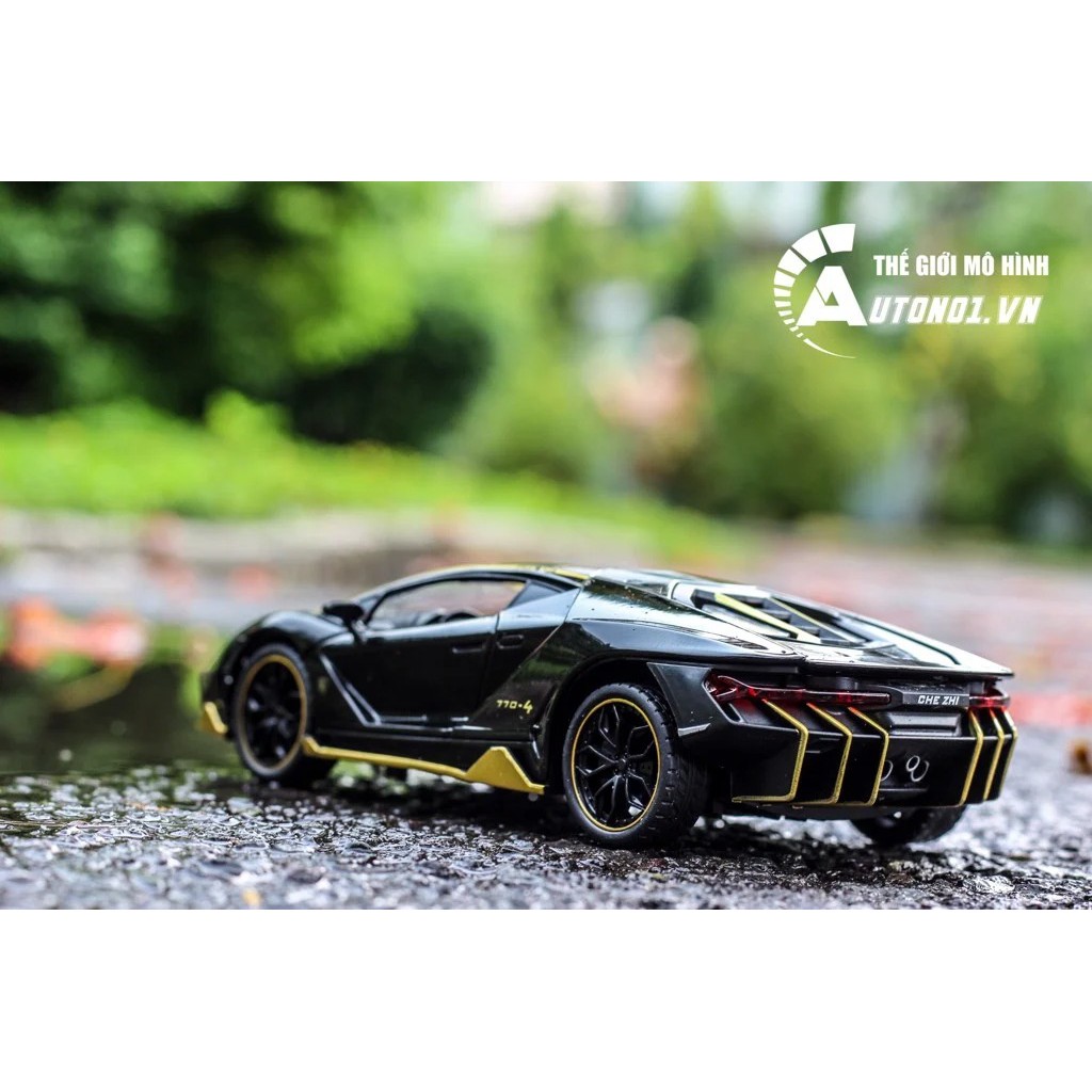 MÔ HÌNH XE LAMBORGHINI CENTENARIO BLACK 1:24 CHE ZHI 6746