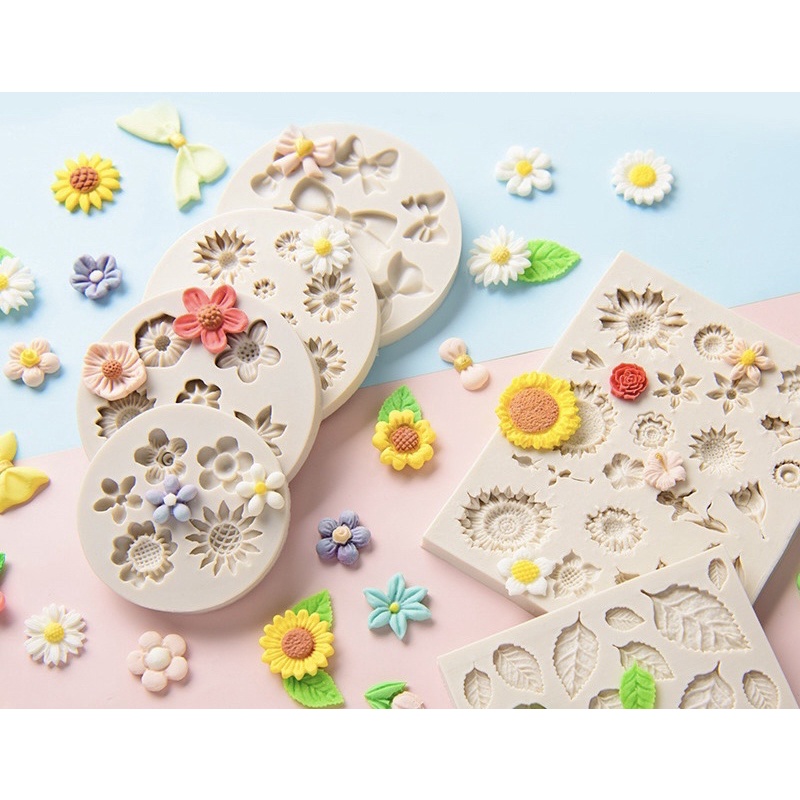 Khuôn hoa silicone nhiều mẫu