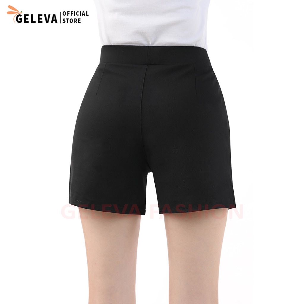 Quần short nữ chất Umi Hàn co dãn Cao cấp dày dặn, Quần sooc đùi nữ vải thun ôm mông Geleva LEG428 | BigBuy360 - bigbuy360.vn