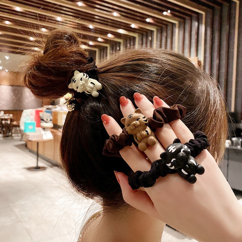 Dây buộc tóc cao su họa tiết hoạt hình dễ thương phong cách Hàn Quốc cho nữ