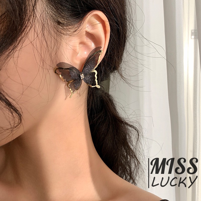 VN BUTTERFLY NEW Khuyên Tai Nữ Kiểu Dáng Thời Trang Cá Tính