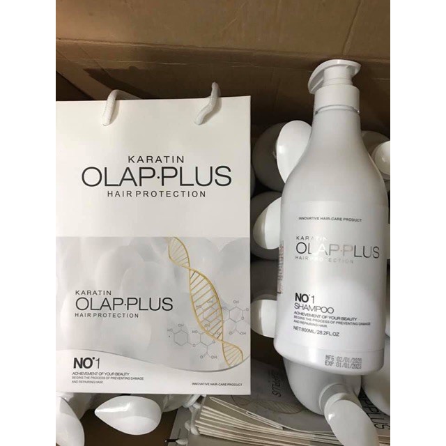 CẶP DẦU GỘI - XẢ OLAP.PLUS SIÊU MỀM MƯỢT 800ML X 2 | BigBuy360 - bigbuy360.vn