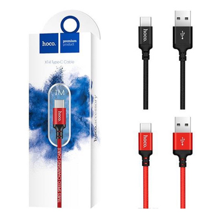 Cáp sạc nhanh X14 sạc Micro USB/Type C bọc dù chống đứt chống rối-Bảo hành 6 tháng