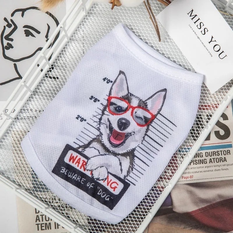 Cute Breathable cat costume dog soft clothes