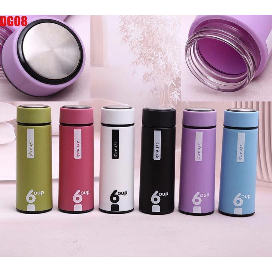BẢO HÀNH 12 THÁNG CAO CẤP - Bình Giữ Nhiệt Thuỷ Tinh Nhiều Màu Sắc 6 OUP dung tích 450ml giữ nóng lạnh cả ngày