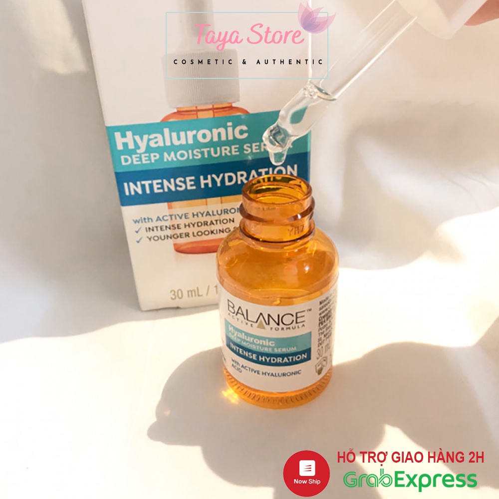 Serum dưỡng ẩm tăng cường tái tạo da Balance Active Formula Hyaluronic Deep Moisture 5% Hylasome EG10 Ireland 30ml